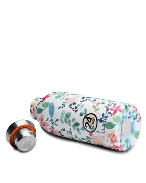 Gourde isotherme Clima en inox 'Little buds' | 24 BOTTLES