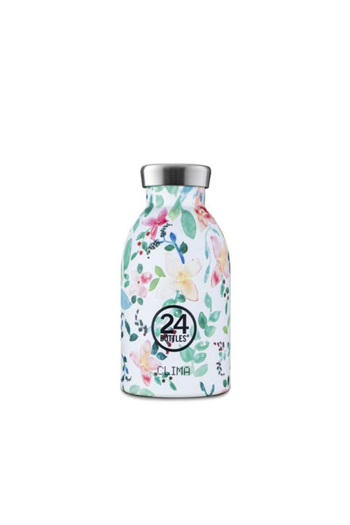 Gourde isotherme Clima en inox 'Little buds' | 24 BOTTLES
