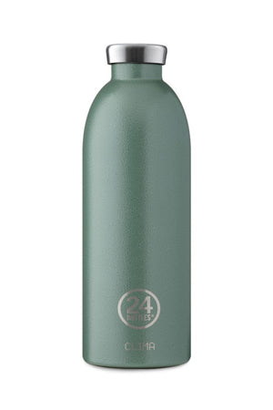 Gourde isotherme Clima en inox 'Moss green' | 24 BOTTLES