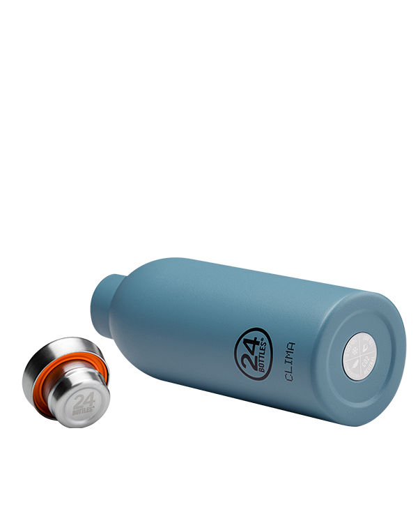 Gourde isotherme Clima en inox 'Powder blue' | 24 BOTTLES
