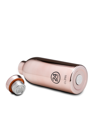 Gourde isotherme Clima en inox 'Rose gold' | 24 BOTTLES