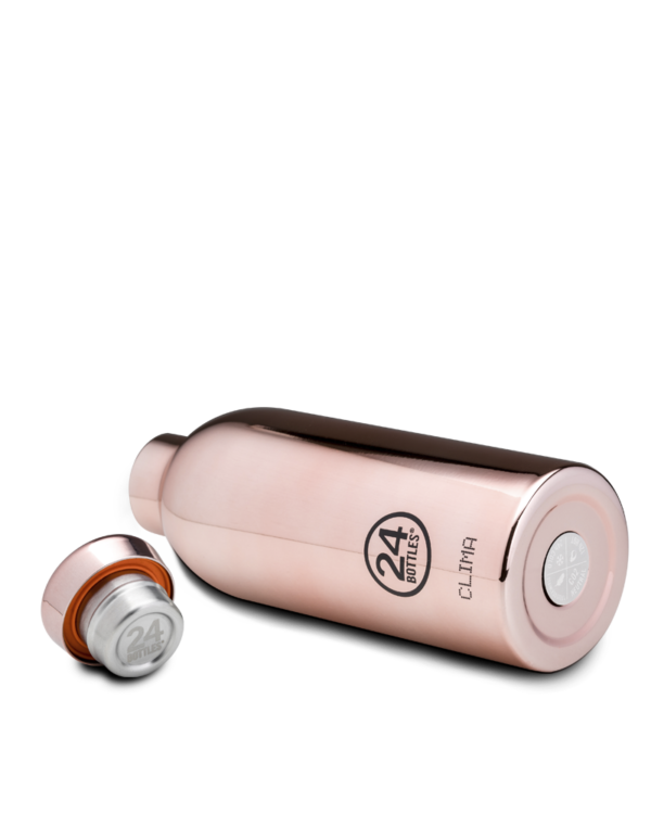 Gourde isotherme Clima en inox 'Rose gold' | 24 BOTTLES