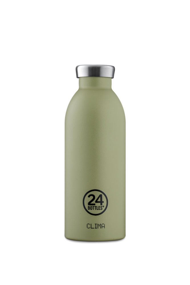 Gourde isotherme Clima en inox 'Sage green' | 24 BOTTLES