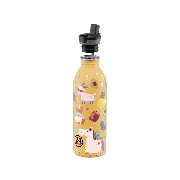 Gourde Kids en inox 'Farm Friends' | 24 BOTTLES