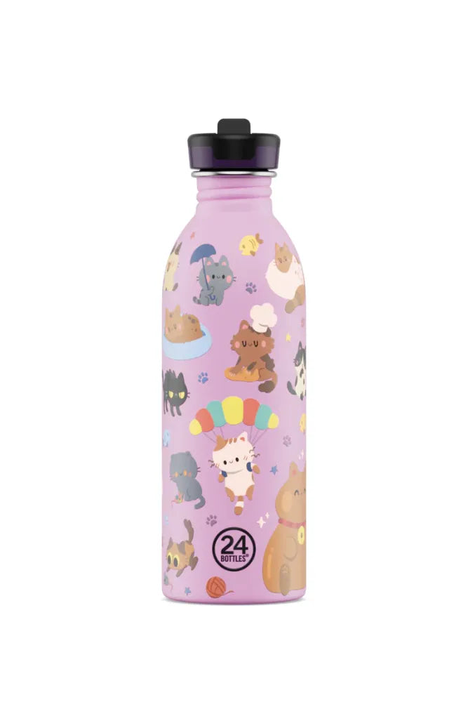 Gourde Kids en inox 'Meow Friends' | 24 BOTTLES