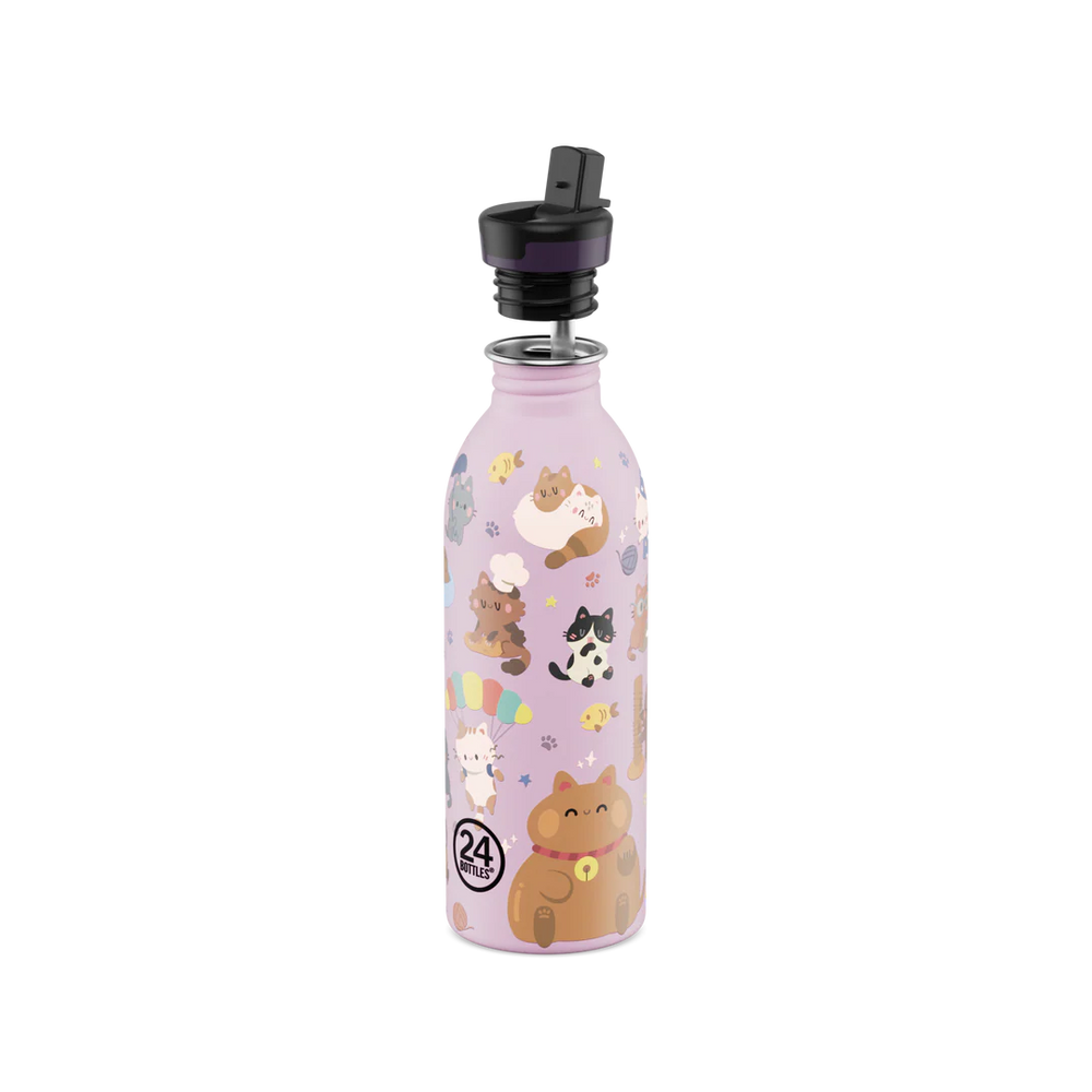 Gourde Kids en inox 'Meow Friends' | 24 BOTTLES