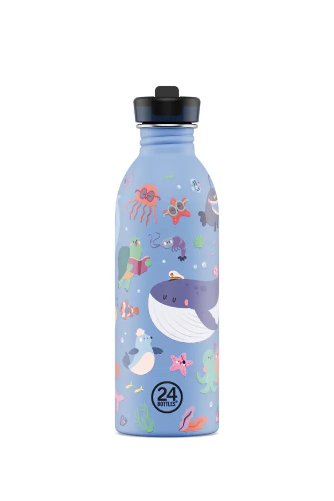 Gourde Kids en inox 'Ocean Friends' | 24 BOTTLES