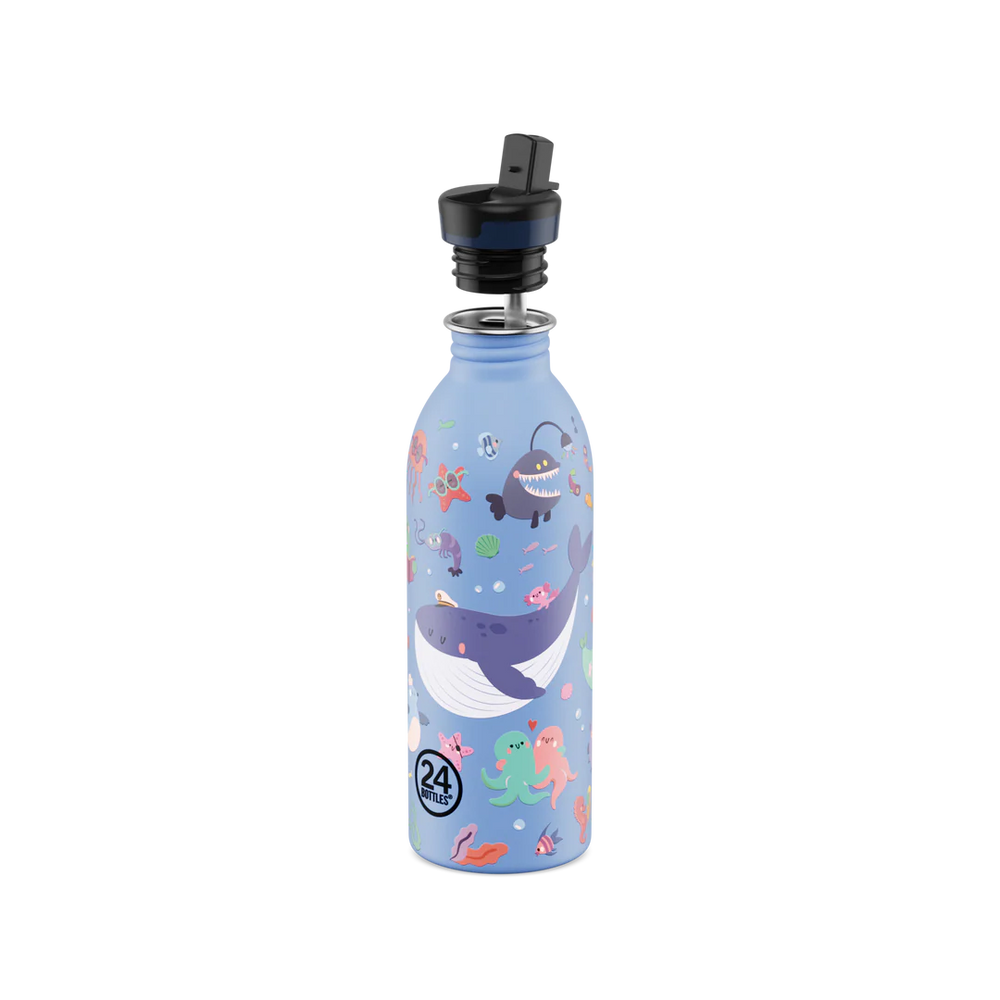 Gourde Kids en inox 'Ocean Friends' | 24 BOTTLES