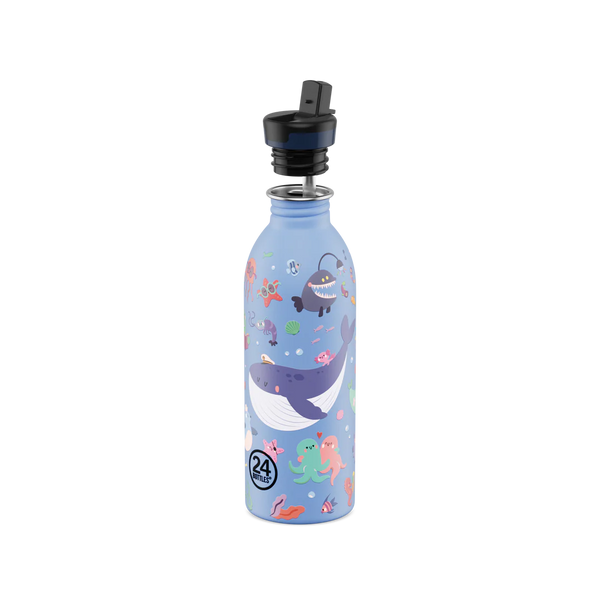 Gourde Kids en inox 'Ocean Friends' | 24 BOTTLES