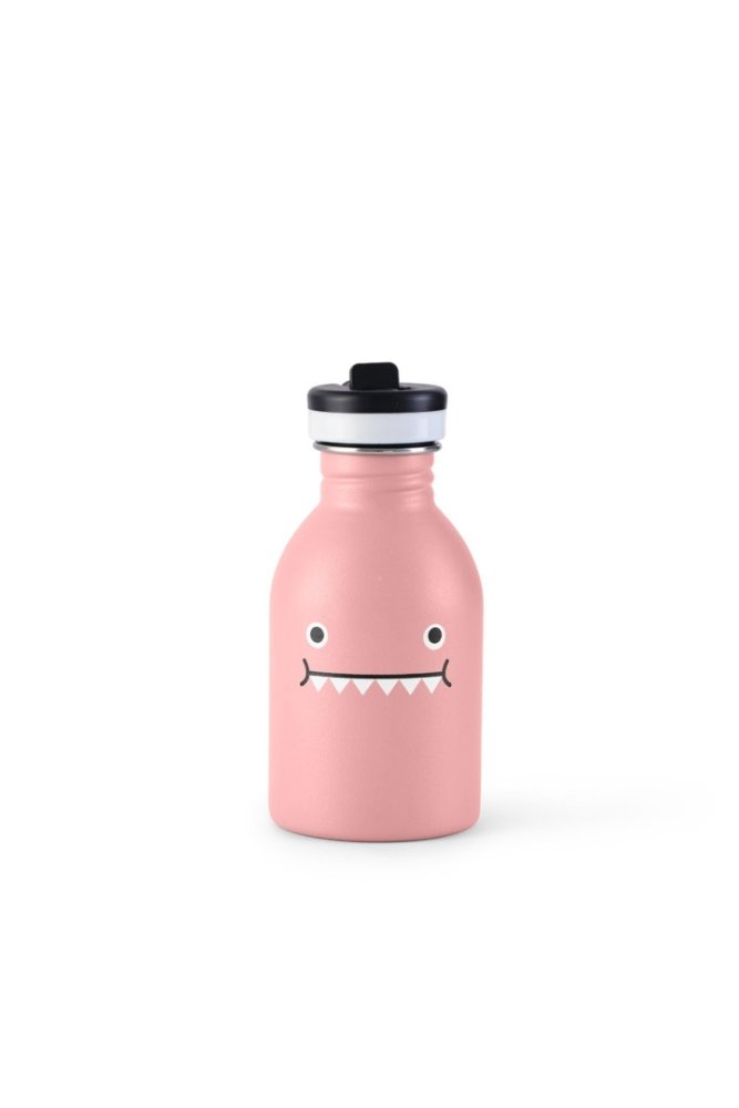 Gourde Kids en inox 'Miss Dino' Pink 25cl | NOODOLL x 24 BOTTLES