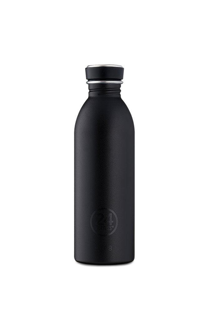 Gourde Urban en inox 'Tuxedo Black' | 24 BOTTLES