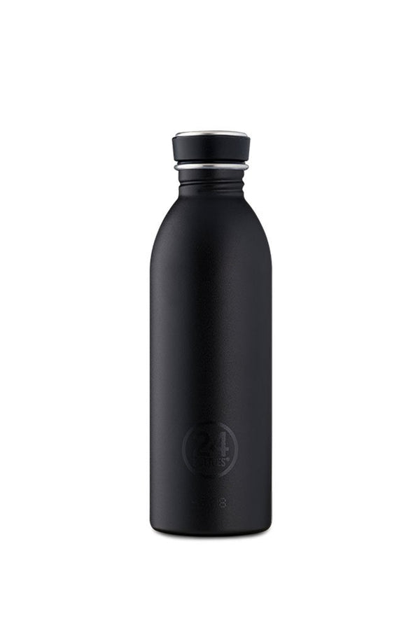 Gourde Urban en inox 'Tuxedo Black' | 24 BOTTLES