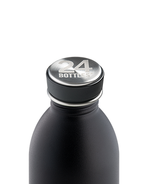Gourde Urban en inox 'Tuxedo Black' | 24 BOTTLES