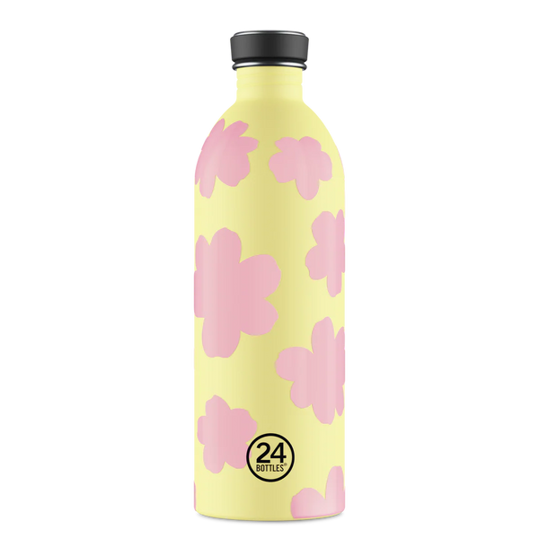 Gourde Urban en inox 'Daydreaming yellow' | 24 BOTTLES