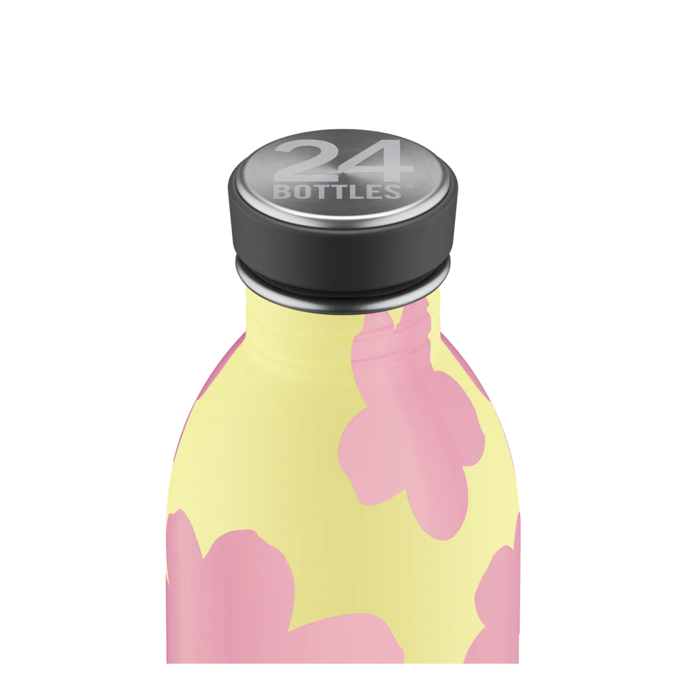 Gourde Urban en inox 'Daydreaming yellow' | 24 BOTTLES