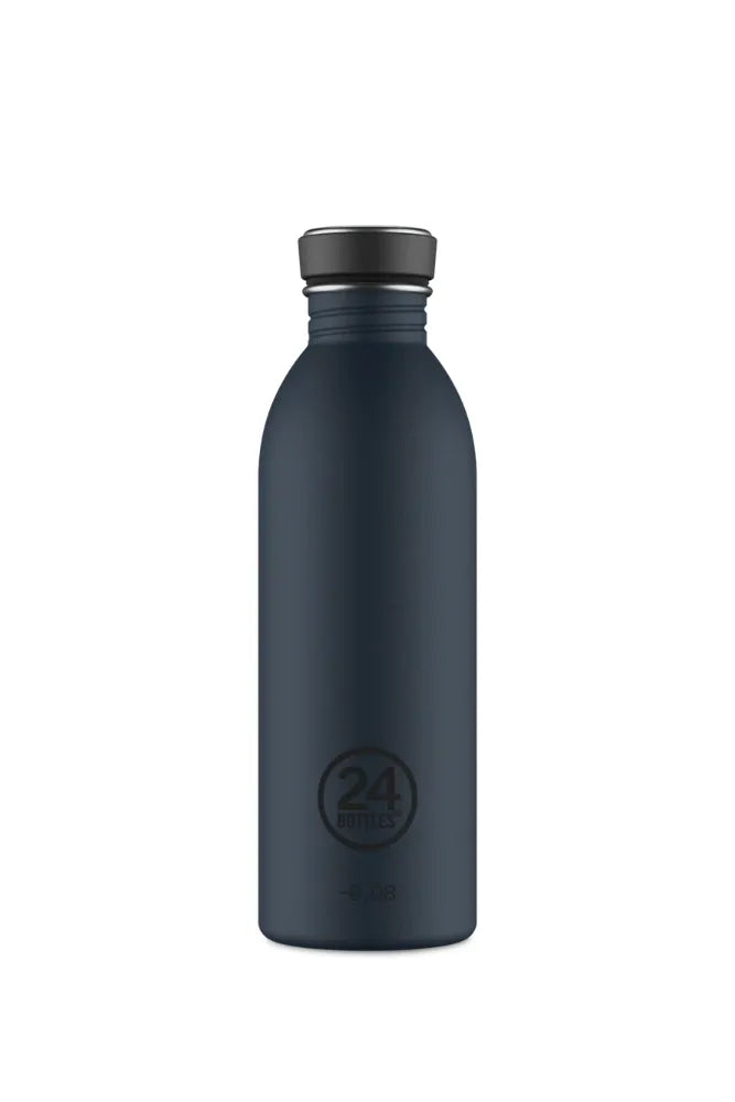 Gourde Urban en inox 'Navy blue' | 24 BOTTLES