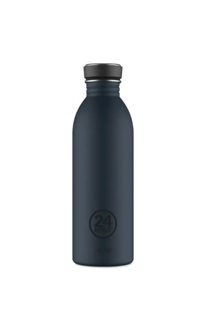 Gourde Urban en inox 'Navy blue' | 24 BOTTLES