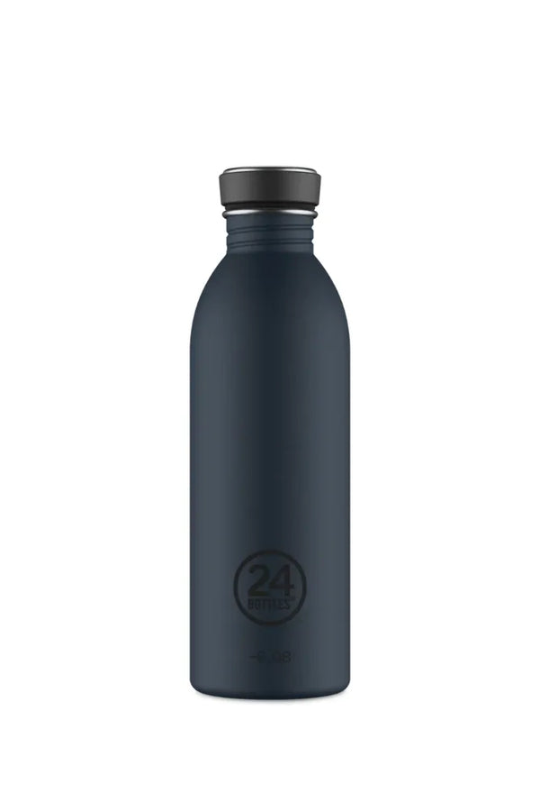 Gourde Urban en inox 'Navy blue' | 24 BOTTLES