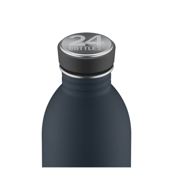 Gourde Urban en inox 'Navy blue' | 24 BOTTLES