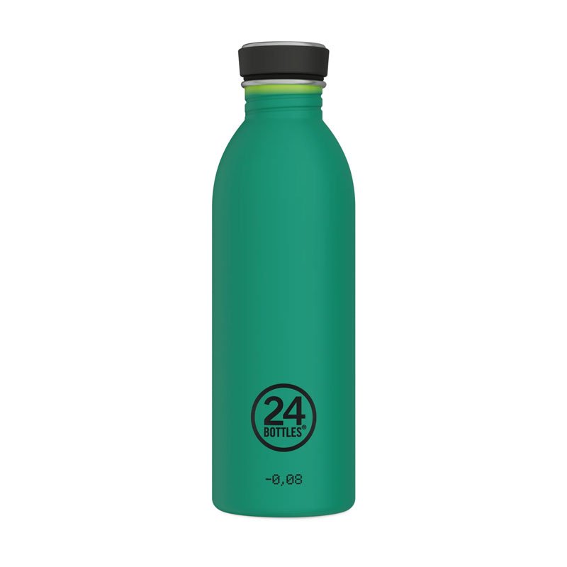 Gourde Urban en inox 'Reactive Yellow Green' | 24 BOTTLES