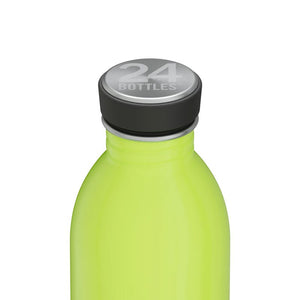 Gourde Urban en inox 'Reactive Yellow Green' | 24 BOTTLES