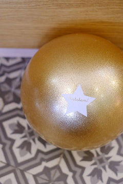 Grand ballon Chat Paillettes Or 22cm | RATATAM