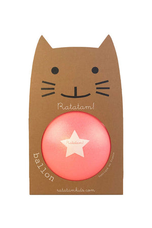 Grand ballon Chat Paillettes Or 22cm | RATATAM