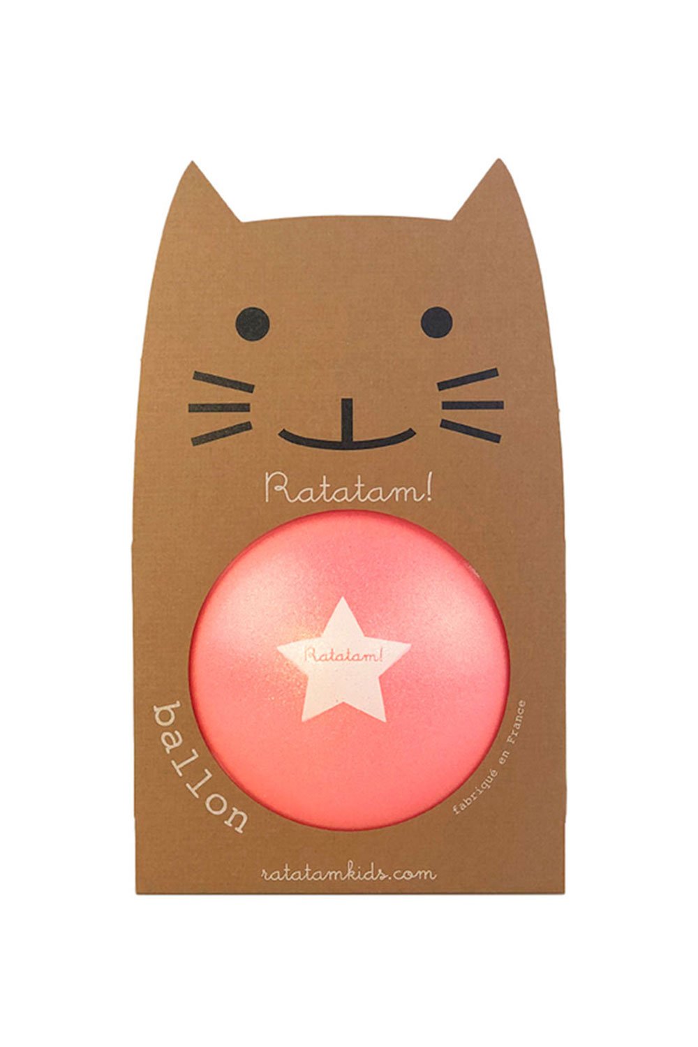 Grand ballon Chat Summer Rose 22cm | RATATAM