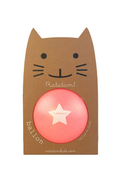 Grand ballon Chat Summer Rose 22cm | RATATAM