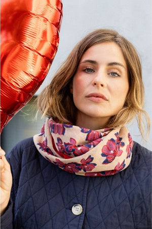 Grand foulard Dupatta 'Violetta' Macadamia | APACHES COLLECTIONS