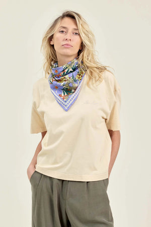 Foulard 'Latika' Bouquet Iris | APACHES COLLECTIONS