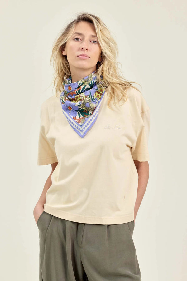 Foulard 'Latika' Bouquet Iris | APACHES COLLECTIONS