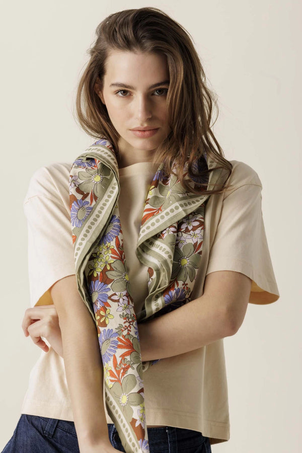 Foulard 'Latika' Bouquet Macadamia | APACHES COLLECTIONS