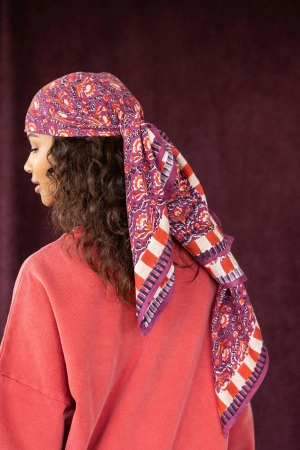 Foulard Latika 'Cactus' Cherry | APACHES COLLECTIONS