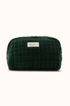 Grande Trousse 'Gayane' Velours lisse Forest | APACHES COLLECTIONS
