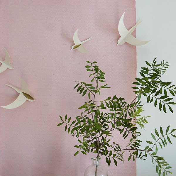 Hirondelles papier naturel | MUSKHANE