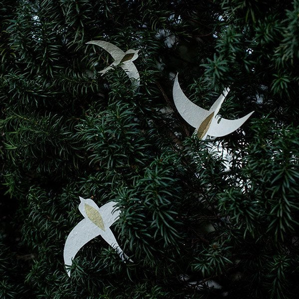 Hirondelles papier naturel | MUSKHANE