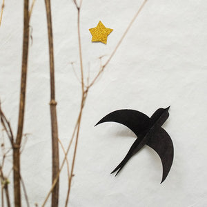 Hirondelles papier noir | MUSKHANE