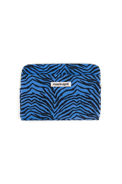 Housse d'ordinateur 'Octave' 13-14" Zebrou Bleu Grec | ROSE IN APRIL