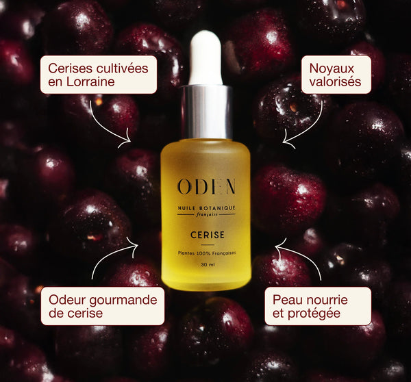 Huile de cerise française 30ml | ODEN