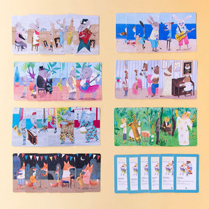 Jeu de 7 familles 'Animals big band' | LONDJI