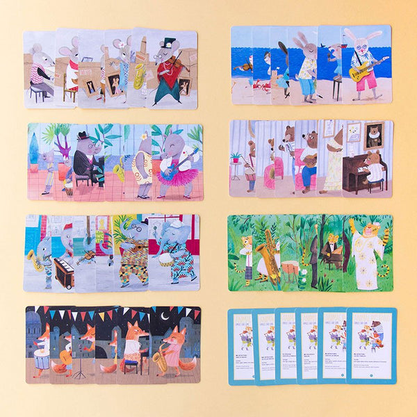Jeu de 7 familles 'Animals big band' | LONDJI