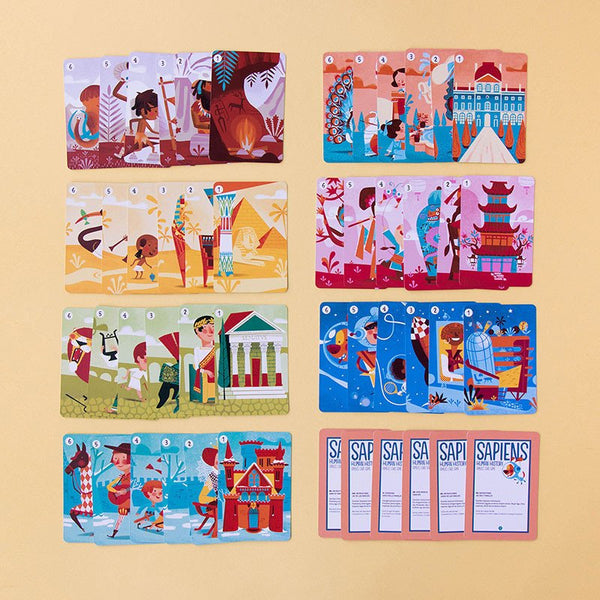Jeu de 7 familles 'Sapiens, human history' | LONDJI