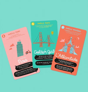 Jeu de 7 familles 'Super endroits' | MINUS ÉDITIONS
