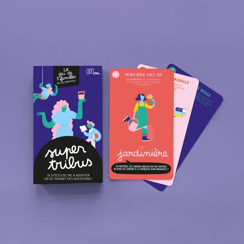 Jeu de 7 familles 'Super tribus' | MINUS ÉDITIONS