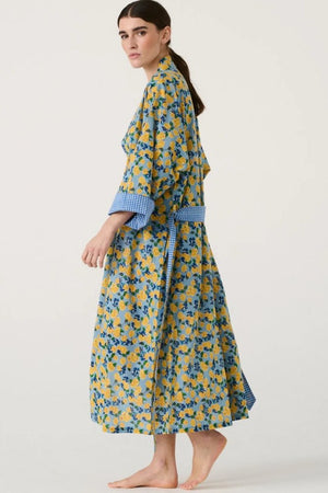 Kimono long 'Blue Roses' | LUCAS DU TERTRE