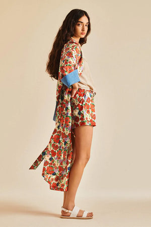 Kimono long 'Spring Flower' | LUCAS DU TERTRE