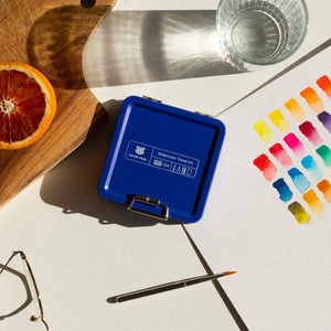 Kit aquarelle de voyage bleu