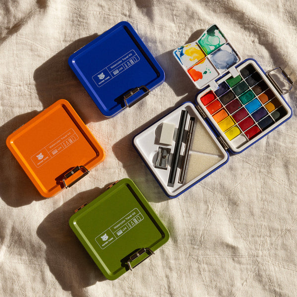 Kit aquarelle de voyage olive