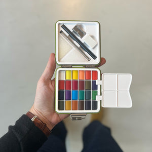 Kit aquarelle de voyage olive